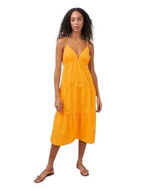 Rails Avril Midi Dress in Marigold size M NWT